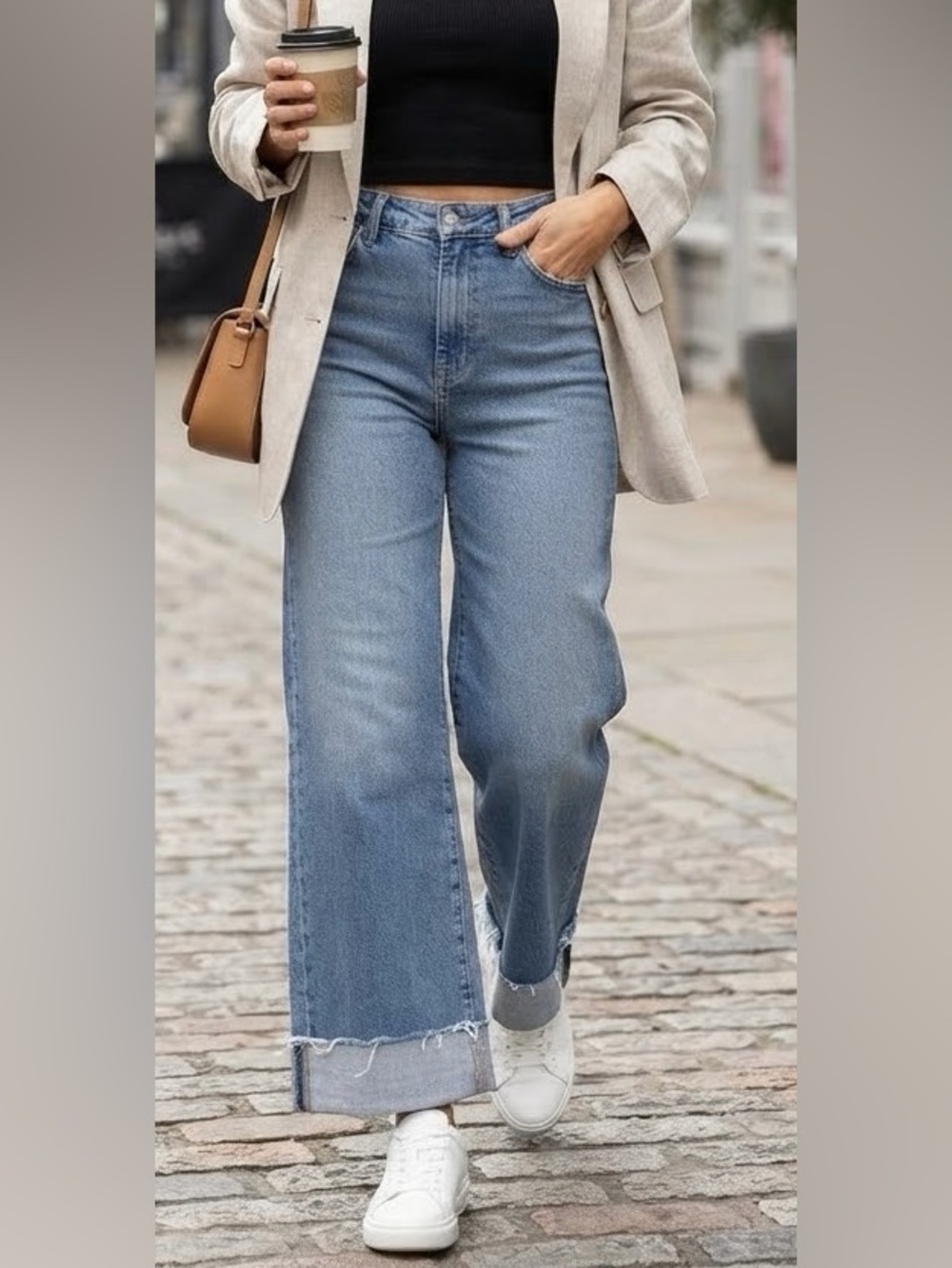 KanCan Light Blue Wide-Leg Jeans